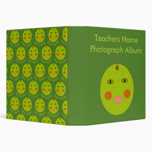Best Teacher Happy Apple Photograph Album 3 Ring Binder