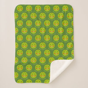 Best Teacher Happy Apple Sherpa Blanket