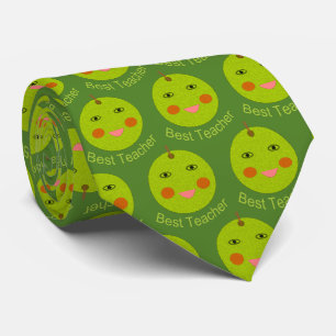 Best Teacher Happy Apple Tie