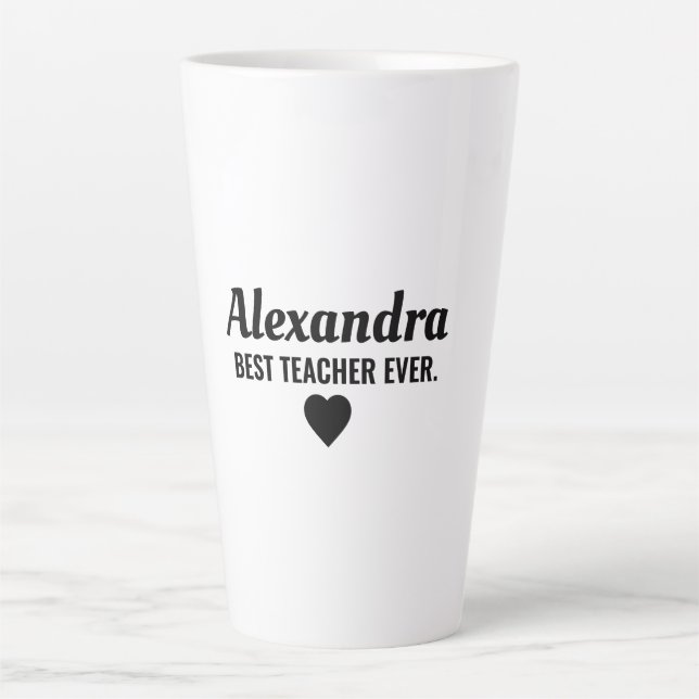 Best Teacher Latte Mug (Front)