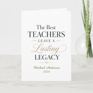 Best Teacher Legacy Card