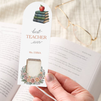 Best Teacher Notepad Books Bookmark