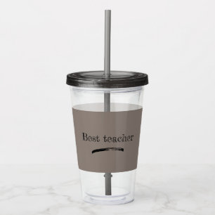 Best Teacher on Hurricane, Clear Acrylic Tumbler