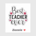 Best Teacher Sticker | Zazzle