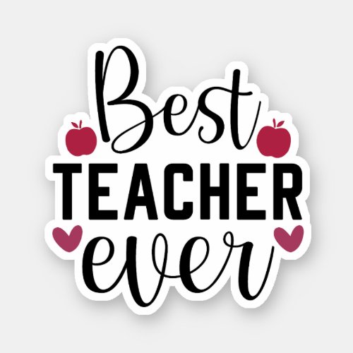 Best Teacher Sticker