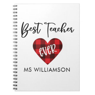 Best Teacher Teacher Appreciation Personalized Notebook