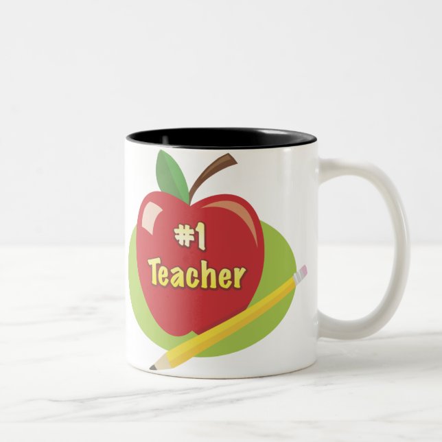 Best Teacher Two-Tone Coffee Mug (Right)