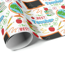 Best Teacher Wrapping Paper