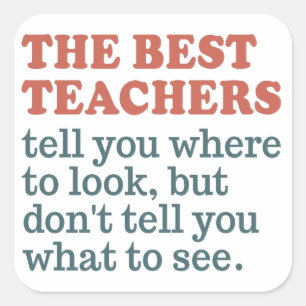 BEST TEACHERS custom color stickers