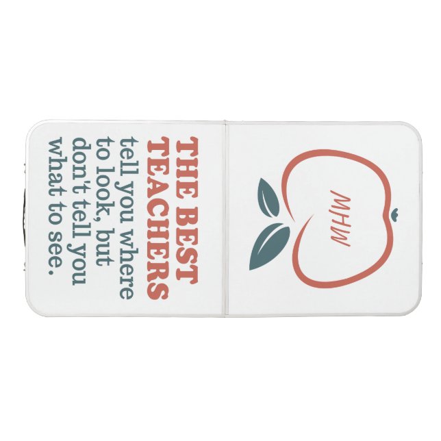 BEST TEACHERS custom monogram ping pong table (Top)