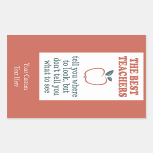 BEST TEACHERS custom stickers