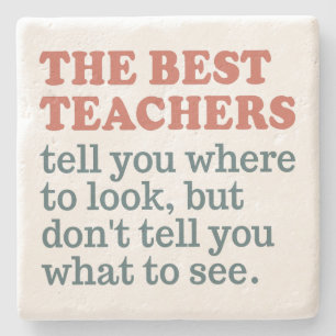 BEST TEACHERS stone coasters