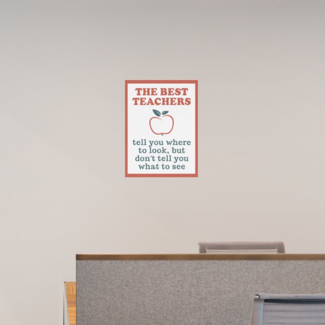 BEST TEACHERS WALL DECAL  (Office)
