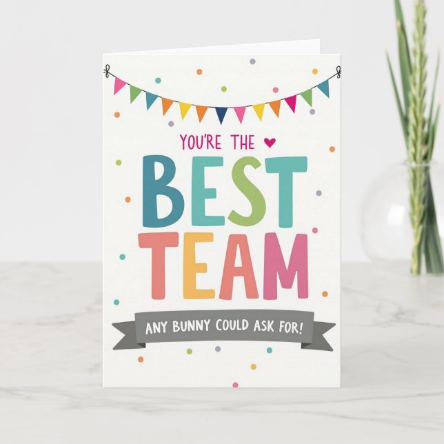 Best Team Celebration Card (Front)