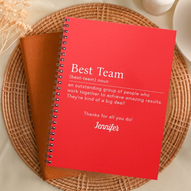 Best Team Corporate Staff Appreciation Employee Notebook (Creator Uploaded)