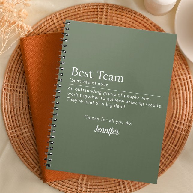 Best Team Corporate Staff Appreciation Employee Notebook (Creator Uploaded)