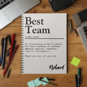 Best Team Definition Customizable Team Spirit Notebook