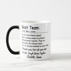 Best Team Definition employee appreciation Custom Color Morph Mug