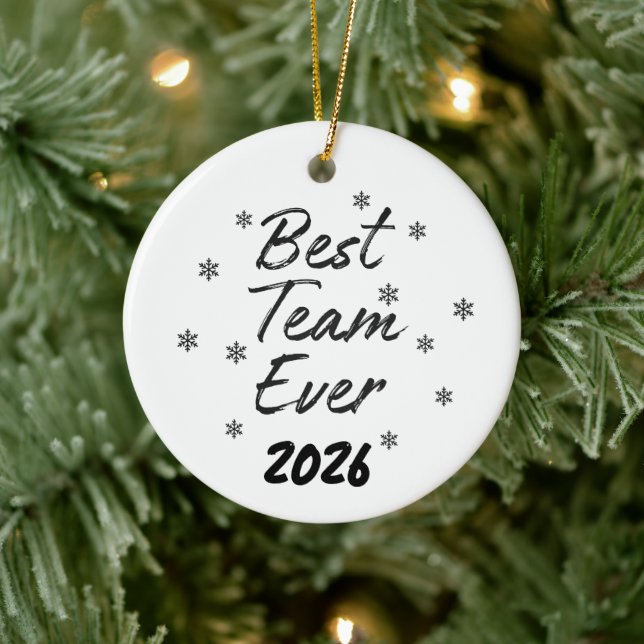 Best Team Ever Coworker  Ceramic Ornament (Tree)