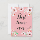 Best Team ever Office teamwork Motivational Quote (Front)