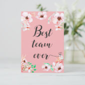 Best Team ever Office teamwork Motivational Quote (Standing Front)