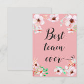 Best Team ever Office teamwork Motivational Quote (Front/Back)