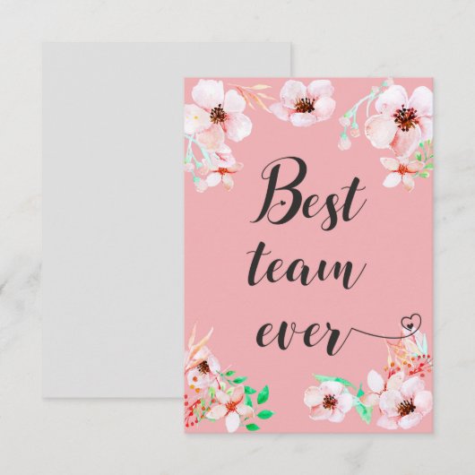 Best Team ever Office teamwork Motivational Quote (Front/Back)