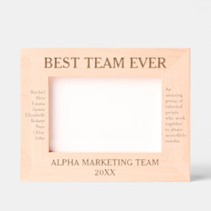 Best Team Ever Personalized Employee Appreciation Engraved Frames