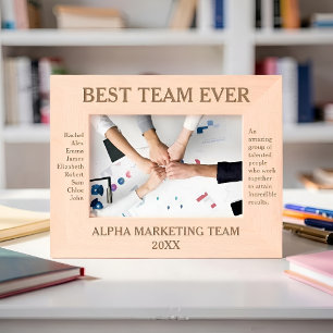 Best Team Ever Personalized Employee Appreciation Engraved Frames