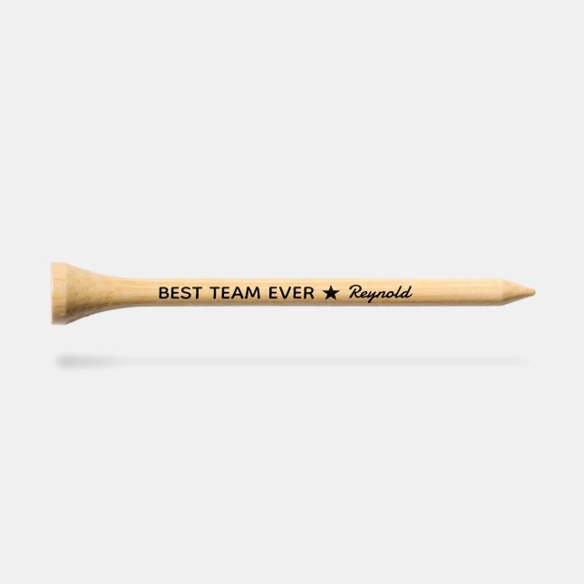 Best Team Ever Personalized Team Appreciation Golf Tees (Side (Horz))