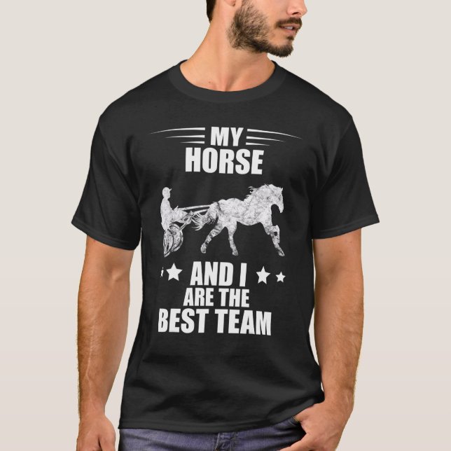 Best Team Horse Racing Equitation Trotting Harness T-Shirt (Front)