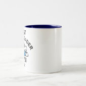 Best Team Leader Ever, Custom Name Two-Tone Coffee Mug (Center)