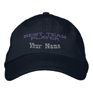 Best Team Player Recognition Events-Hat Navy Color Embroidered Baseball Cap