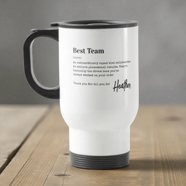 Best Team Thank You Employee Appreciation Gift  Travel Mug (Creator Uploaded)