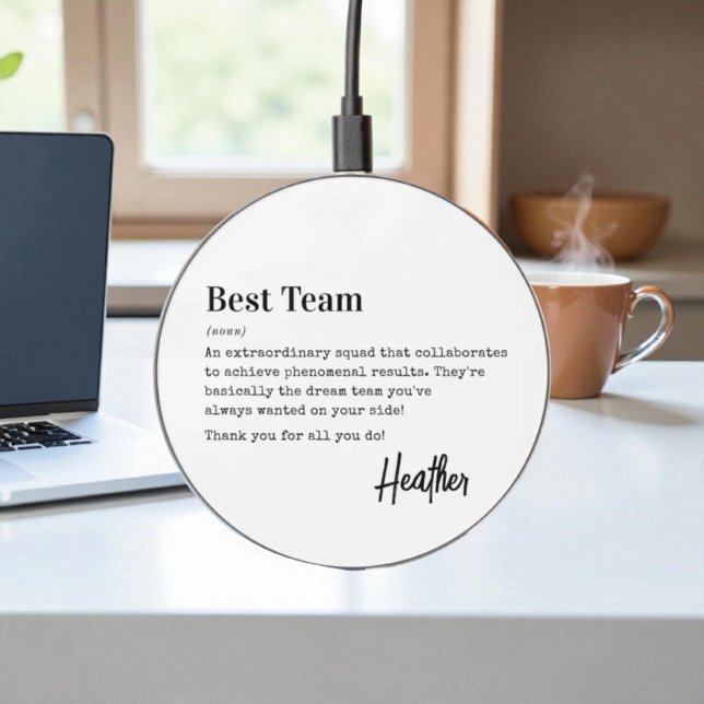 Best Team Thank You Employee Appreciation Gift  Wireless Charger (Creator Uploaded)