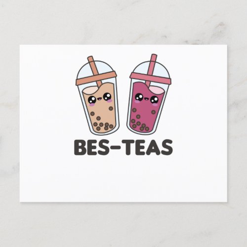 Best_Teas _ Bubble Tea Kawaii Boba Tea Love Postcard