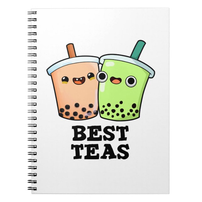 Best Teas Funny Besties Boba Tea Pun  Notebook (Front)