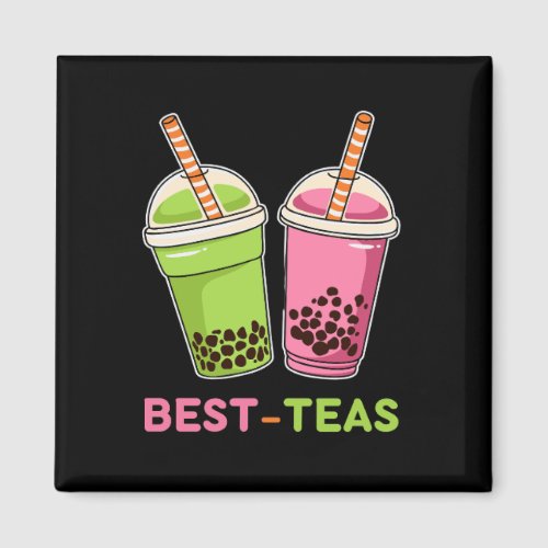 Best teas kawaii boba bubble pearl tea friends magnet