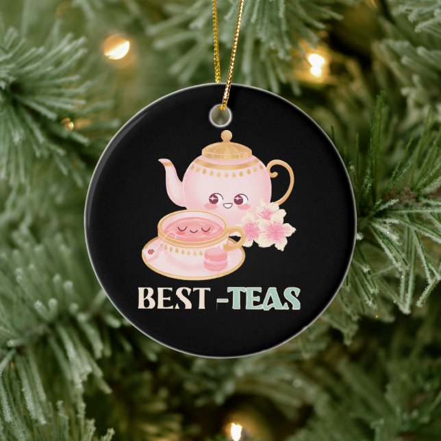 Best-Teas Tea Lovers Ceramic Ornament (Tree)