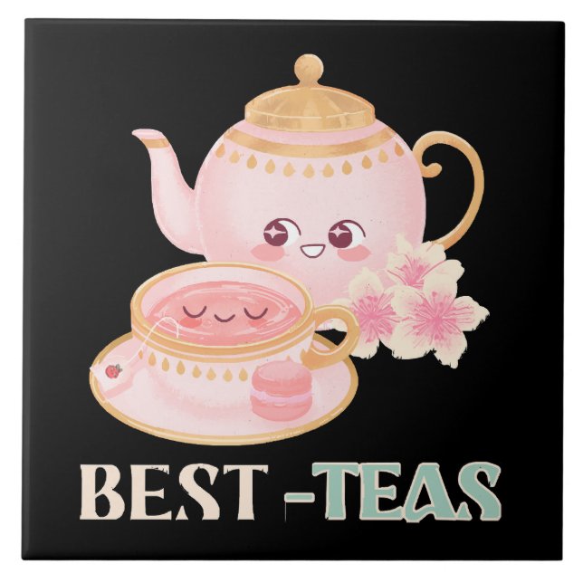 Best-Teas Tea Lovers Ceramic Tile (Front)