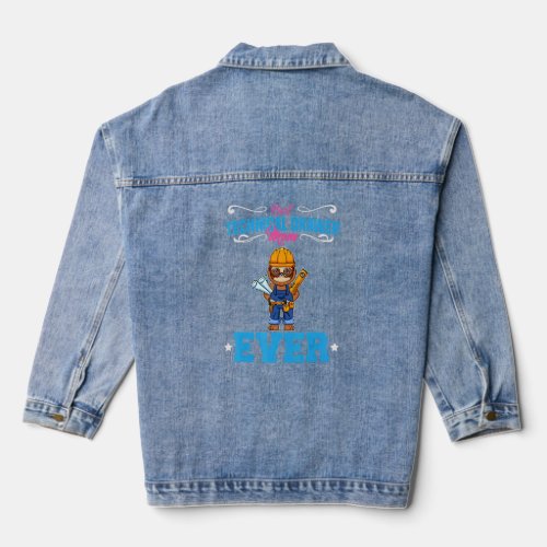 Best Technical Drawer Mom Ever Funny Archtect Gift Denim Jacket