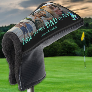 Best Tee Rex Dad By Par Kids Photo Name Golf Head Cover