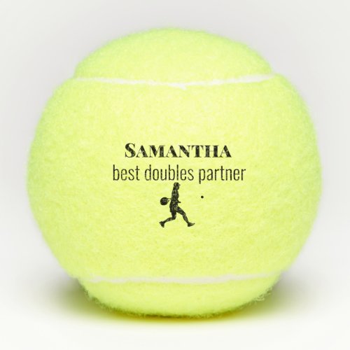 Best Tennis Doubles Partner Name Silhouette Tennis Balls