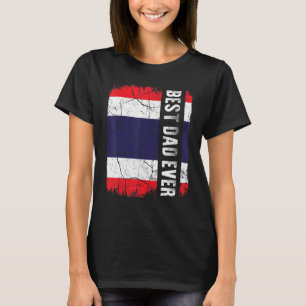 Best Thai Dad Ever Thailand Flag Father's Day T-Shirt