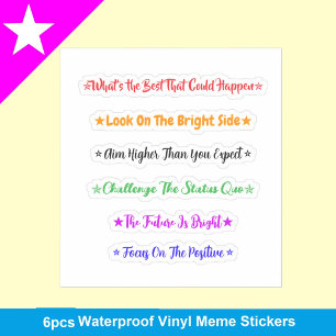 Best That Could Happen Memes Waterproof Positive Sticker