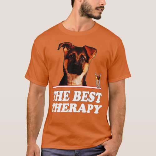 Best Therapy Funny Dog 1 T_Shirt