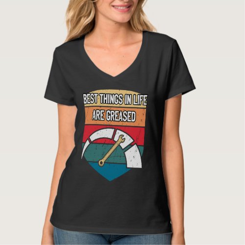 Best Things Are Greased Car Mechanic Auto Car Repa T_Shirt
