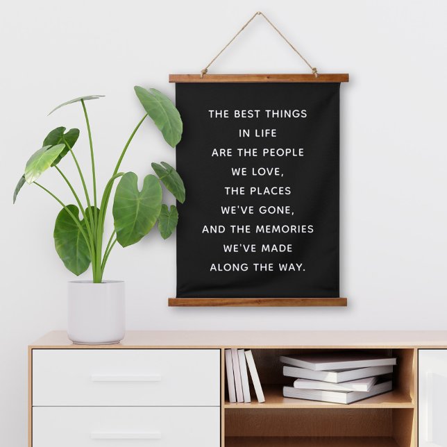 Best Things in Life Black Quote Wall Art (Creator Uploaded)