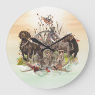 Best Times of Day to Hunt , GSP       Large Clock