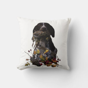  Best Times of Day to Hunt , GSP     Throw Pillow